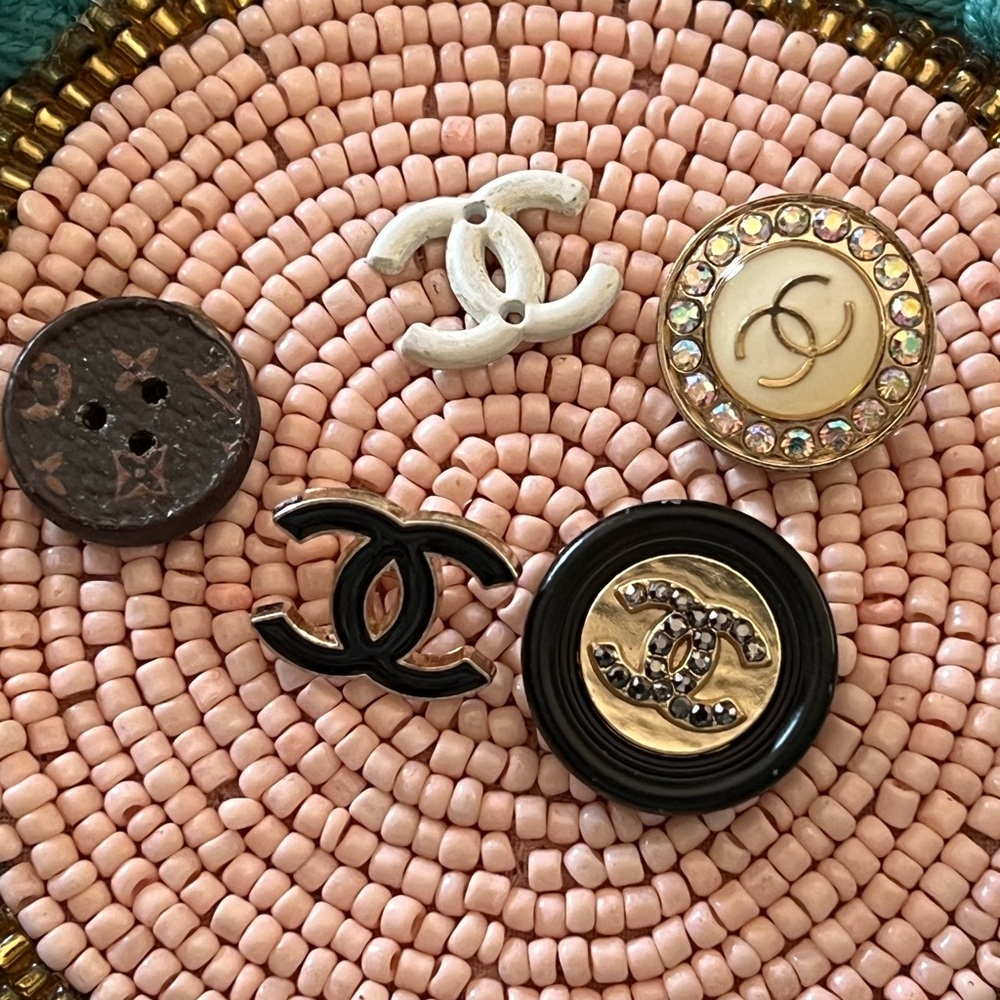 Authentic designer buttons/zipper pulls lot